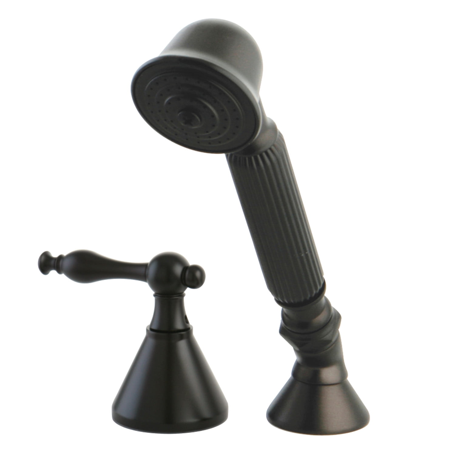 Kingston Brass KSK2365NLTR Deck Mount Hand Shower with Diverter for ...
