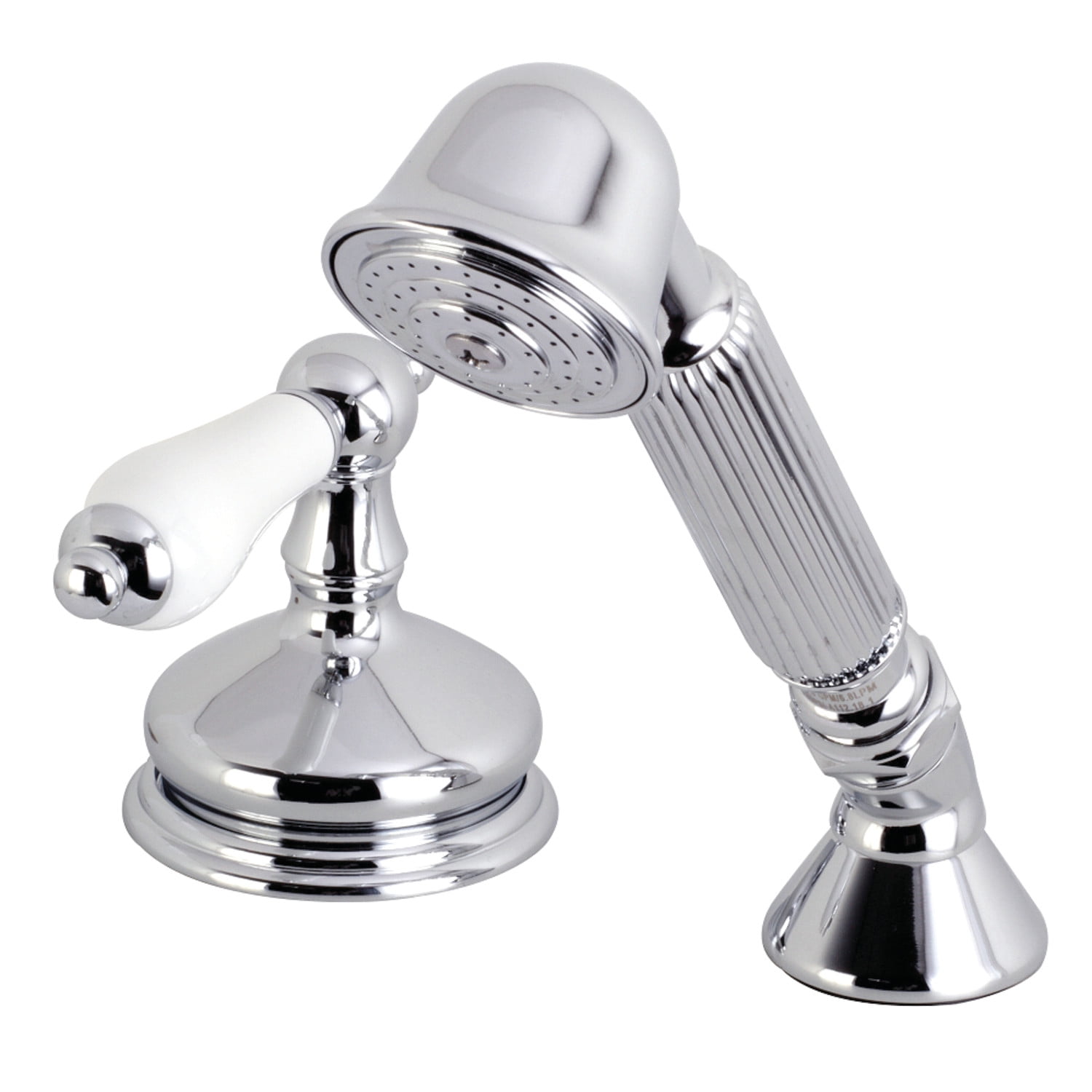 Kingston Brass KSK3331PLTR Deck Mount Hand Shower with Diverter for