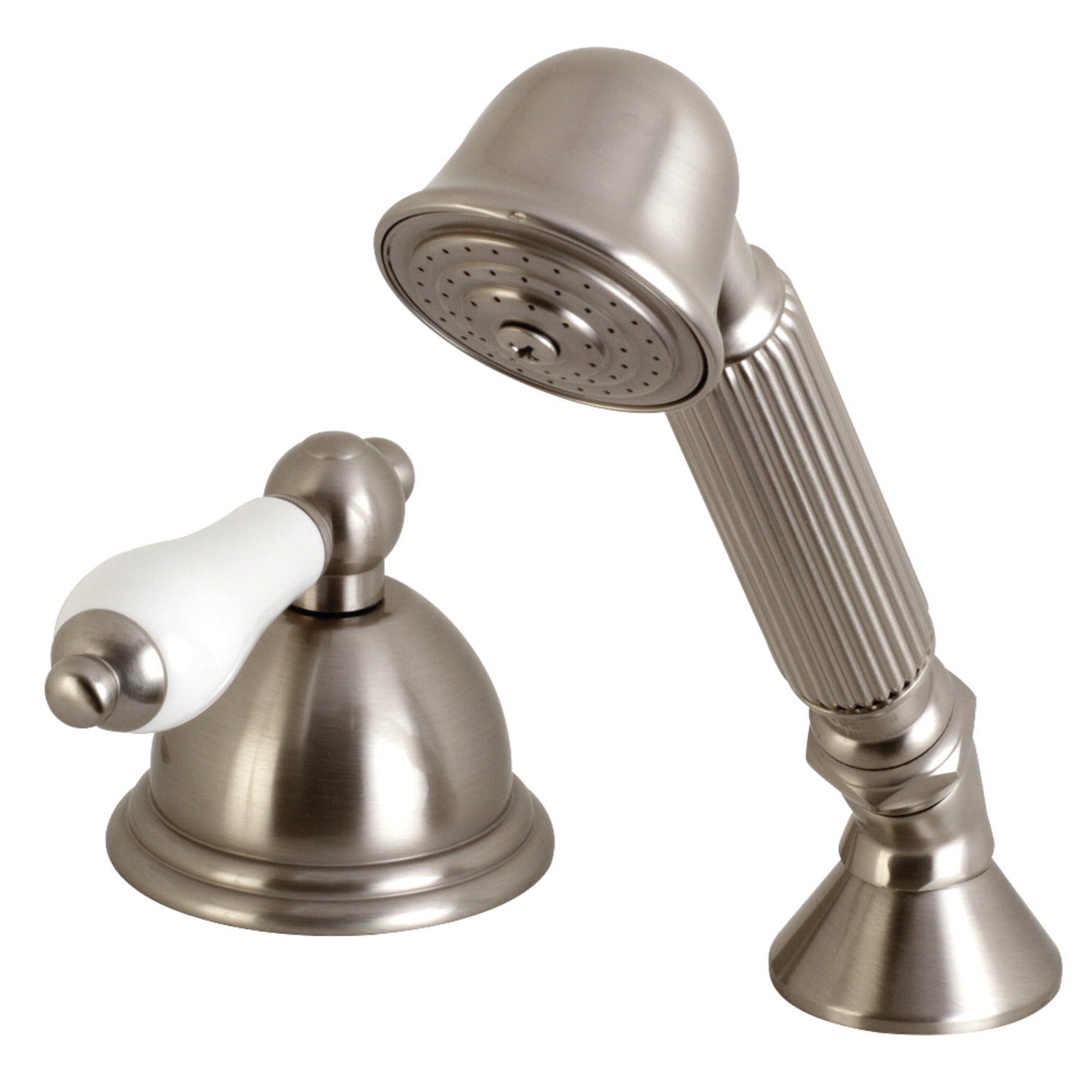 Kingston Brass KSK3358PLTR Deck Mount Hand Shower with Diverter for