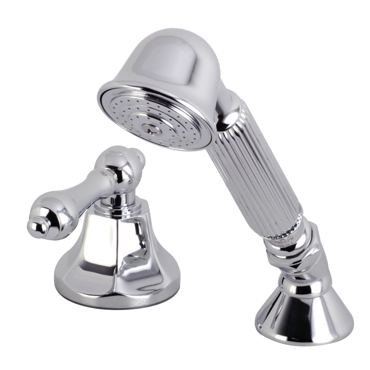 Polished Chrome Deck Mount Hand Shower with Diverter
