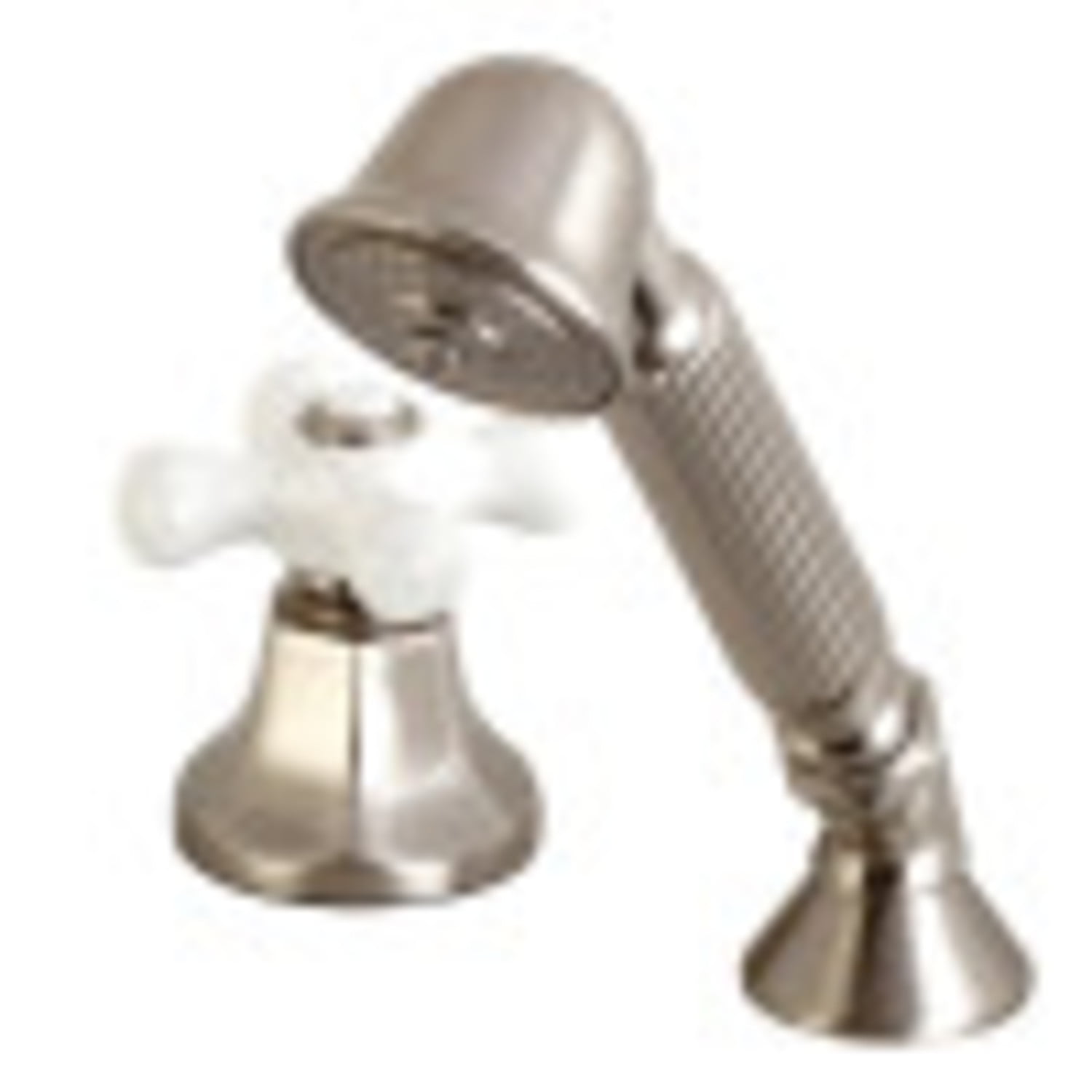 Brushed Nickel Deck Mount Hand Shower with Diverter