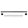 thumbnail image 1 of Kingston Brass Edenscape Adjustable Oil Rubbed Bronze Shower Curtain Rod with Rings, 36"-60", 1 of 4