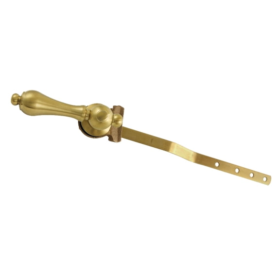 Kingston Brass KTAL37 Restoration Front Mount Toilet Tank Lever, Left/Right Installation in Brushed Brass