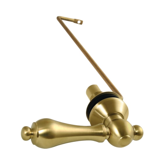 Kingston Brass KTALS37 Restoration Side Mount Toilet Tank Lever, Left/Right Installation in Brushed Brass