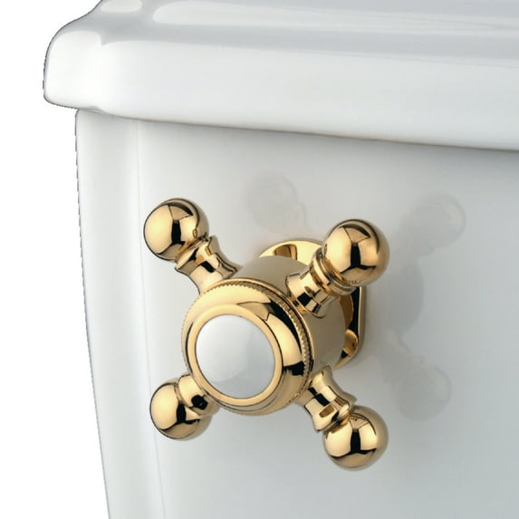 Kingston Brass KTBX2 Buckingham Front Mount Toilet Tank Lever, Polished Brass