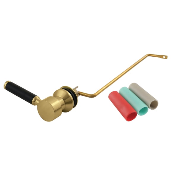 Kingston Brass KTDKLS7 Kaiser Side Mount Toilet Tank Lever, Left/Right Installation in Brushed Brass