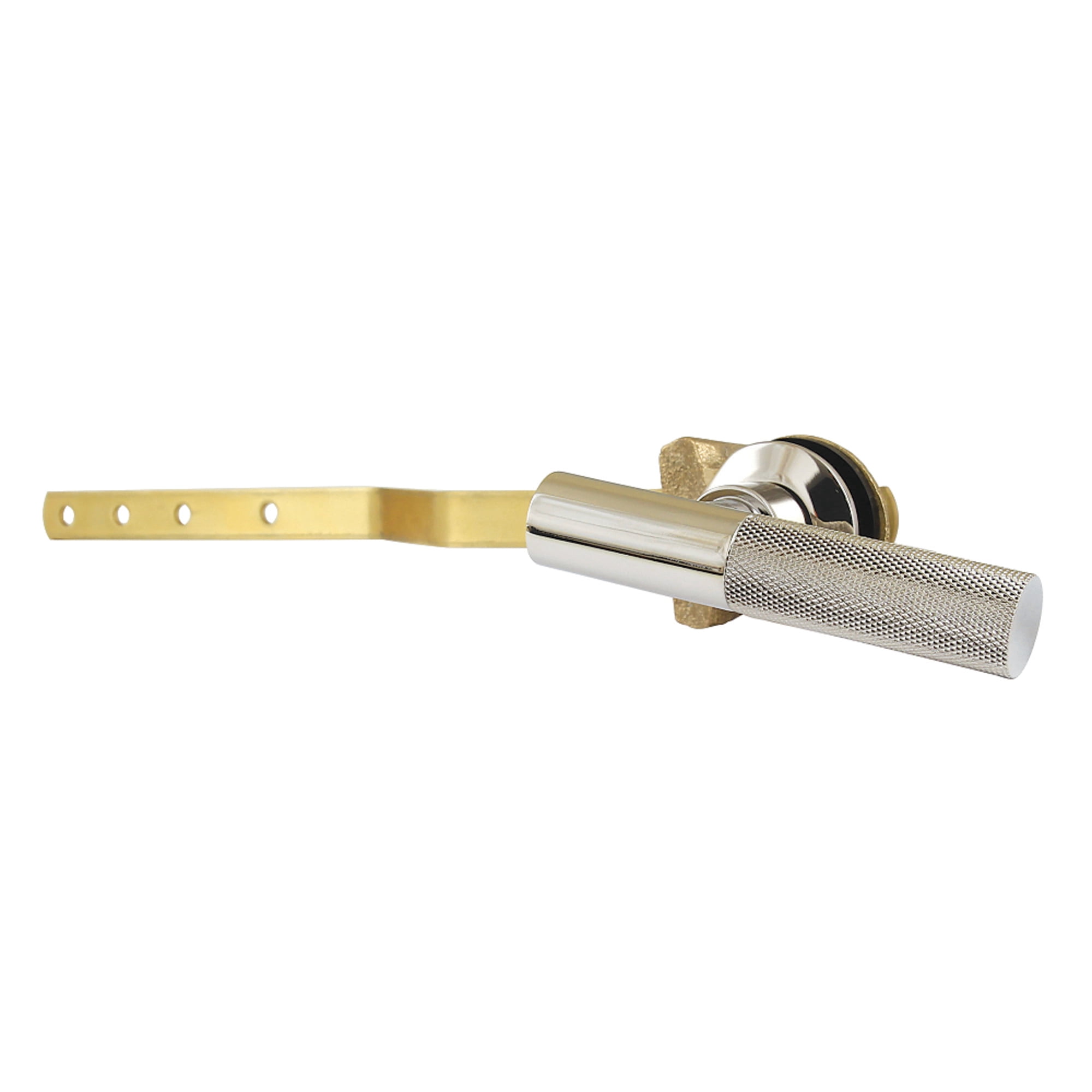 Kingston Brass KTKNL6 Convergent Front Mount Toilet Tank Lever with Knurled Handle in Polished Nickel