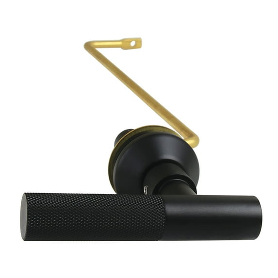 Kingston Brass KTKNLS0 Convergent Side Mount Toilet Tank Lever with Knurled Handle in Matte Black
