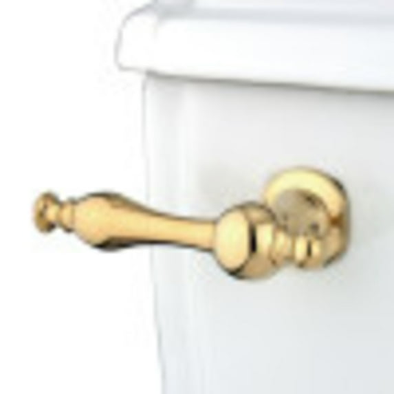 Kingston Brass KTNL2 Naples Front Mount Toilet Tank Lever, Polished Brass