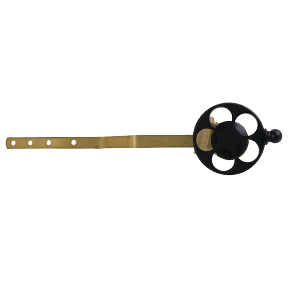 Kingston Brass KTRKX0 Webb Front Mount Toilet Tank Lever with Knurled Handle in Matte Black