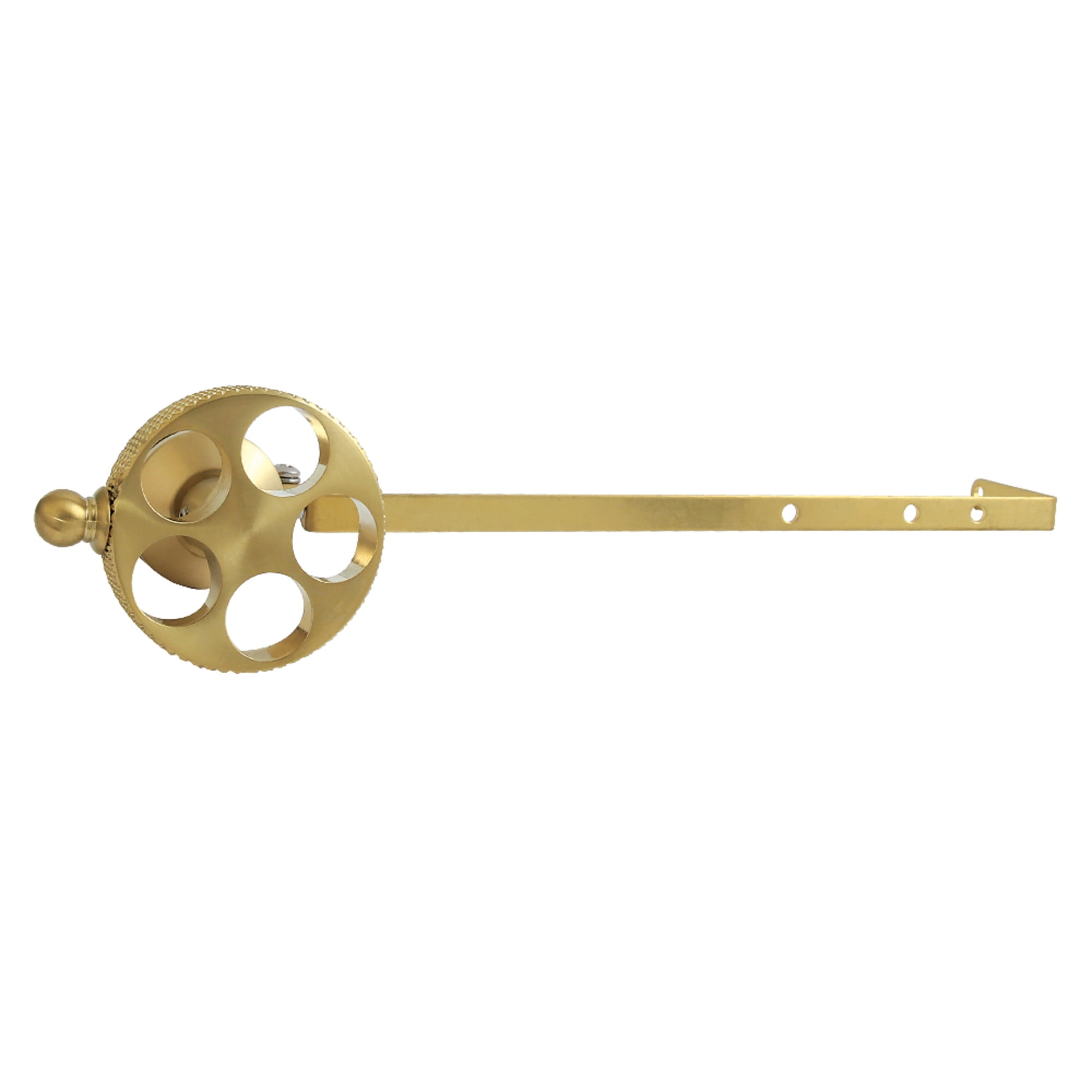 Kingston Brass KTRKXD7 Webb Universal Front or Side Mount Toilet Tank Lever with Knurled Handle in Brushed Brass