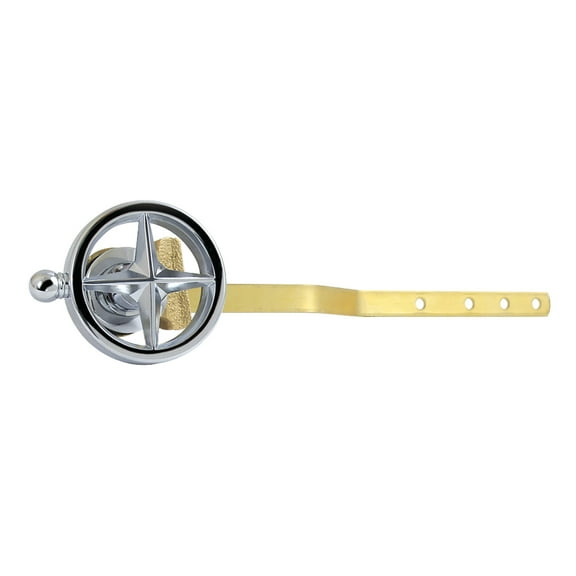 Kingston Brass KTRNK1 Levante Front Mount Toilet Tank Lever with Knurled Handle in Polished Chrome