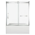 thumbnail image 1 of Kingston Brass KVTAM6032R22D1 60-Inch Acrylic Rectangular 3-Wall Anti-Skid Alcove Tub Combo with Tub Door (Right Hand Drain) in White/Polished Chrome, 1 of 9