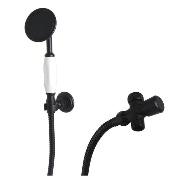 Kingston Brass KX10200SD Vintage Hand Shower Kit, Matte Black