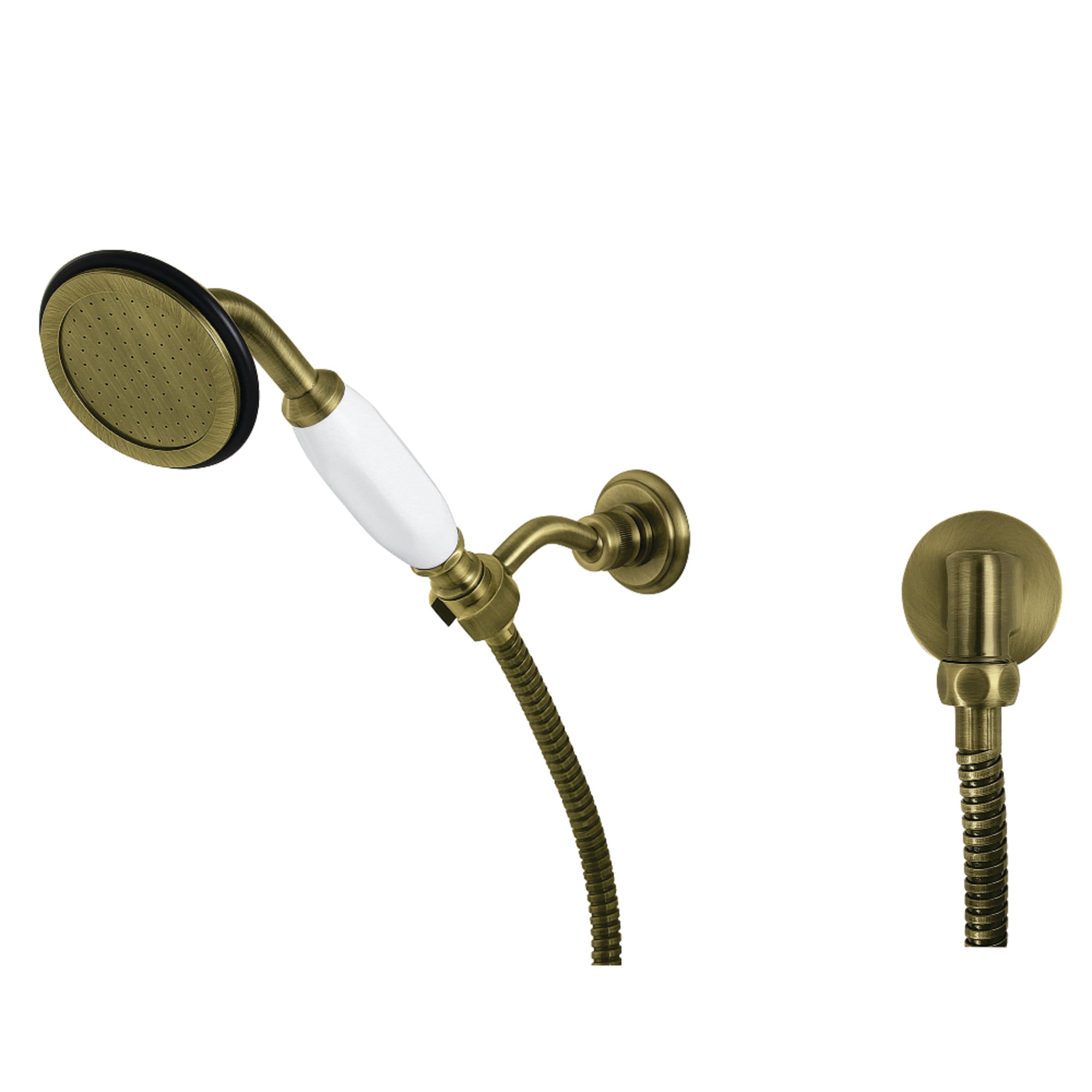 Kingston Brass KX10203BE Vintage Hand Shower Kit, Antique Brass