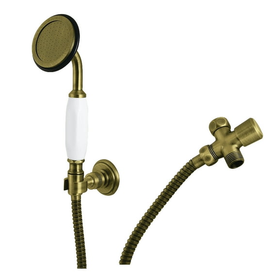 Kingston Brass KX10203SD Vintage Hand Shower Kit, Antique Brass