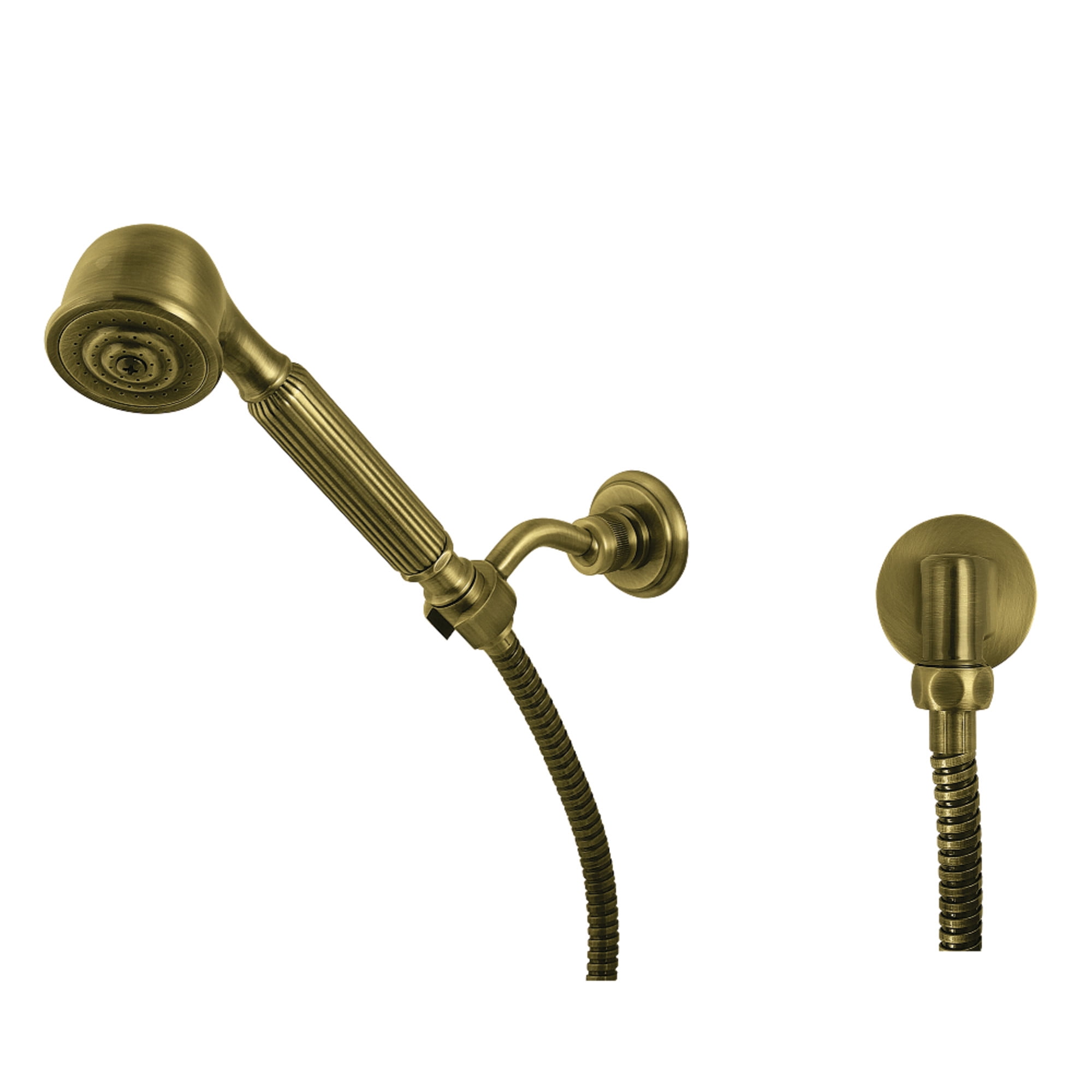 Kingston Brass KX1033BE Restoration Hand Shower Kit, Antique Brass
