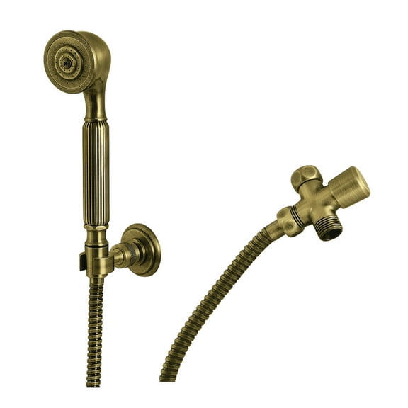 Kingston Brass KX1033SD Restoration Hand Shower Kit, Antique Brass
