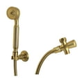 thumbnail image 1 of Kingston Brass KX1037SD Restoration Hand Shower Kit, Brushed Brass, 1 of 5