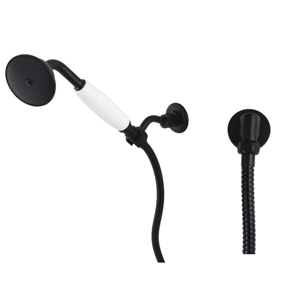 Kingston Brass KX1050BE Victorian Hand Shower Kit, Matte Black
