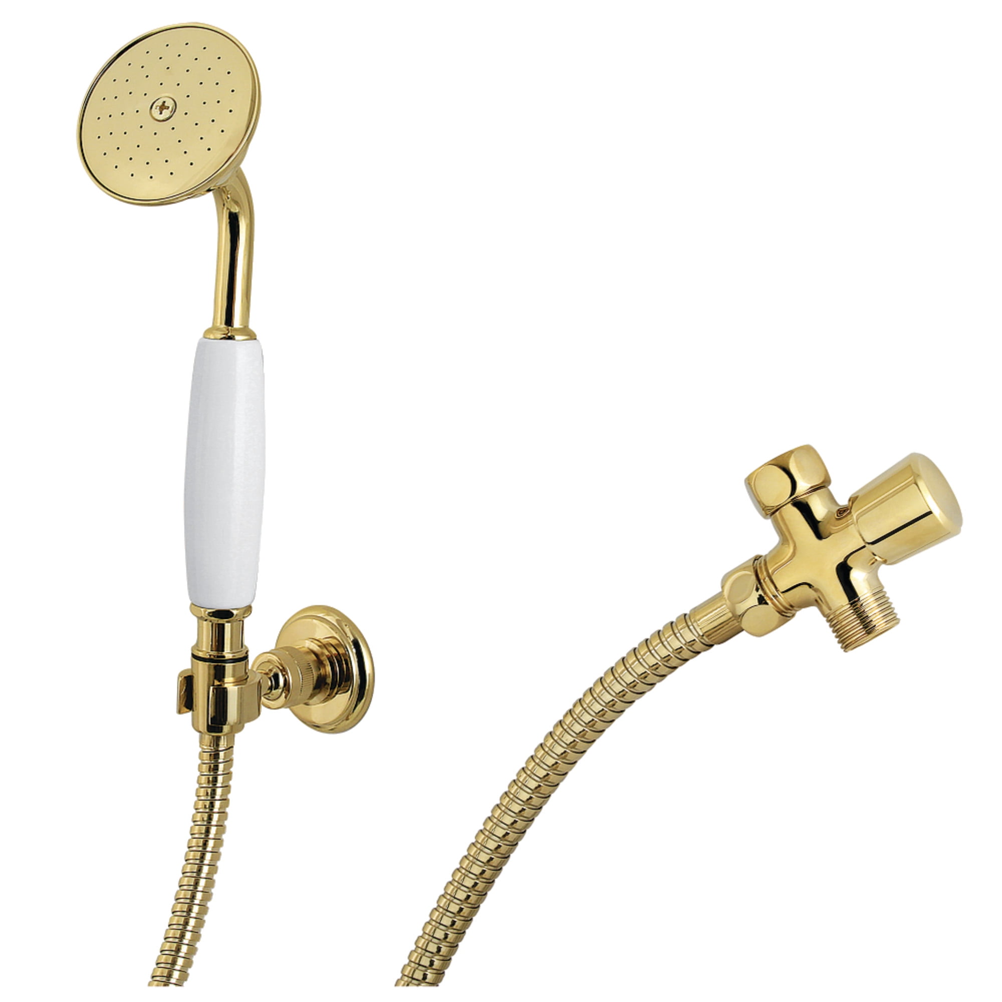 Kingston Brass KX1052SD Victorian Hand Shower Kit, Polished Brass