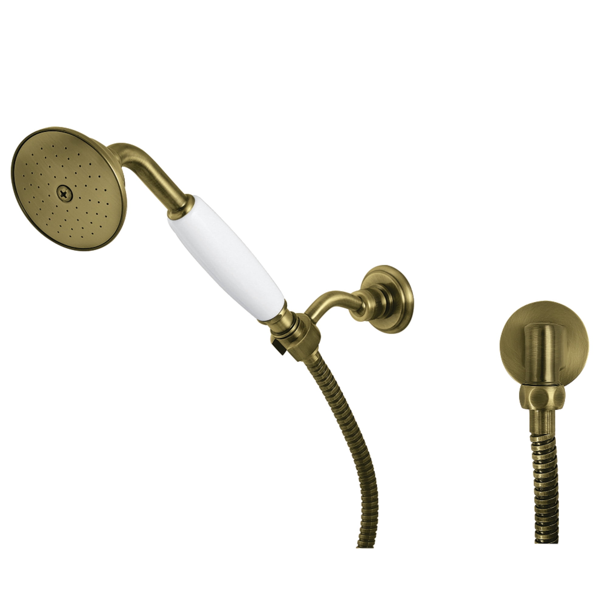 Kingston Brass KX1053BE Victorian Hand Shower Kit, Antique Brass