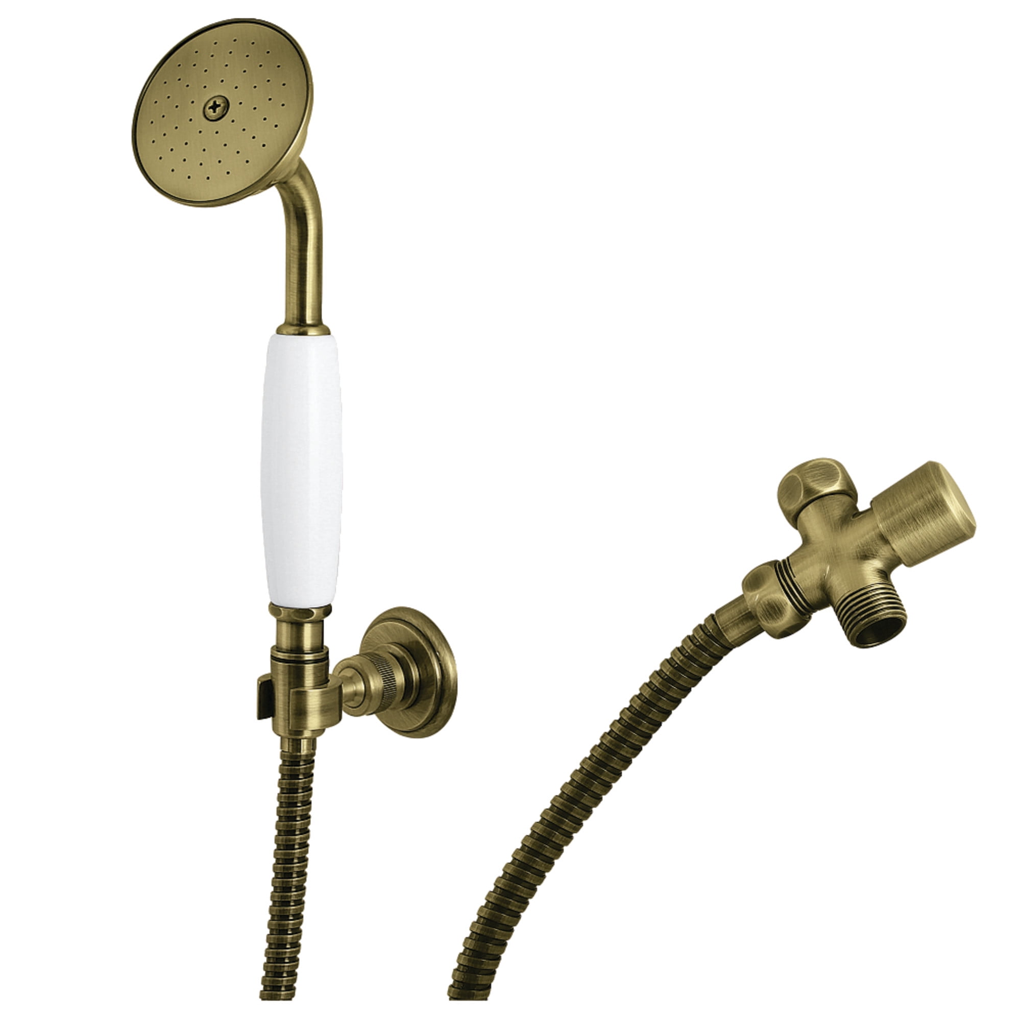 Kingston Brass KX1053SD Victorian Hand Shower Kit, Antique Brass