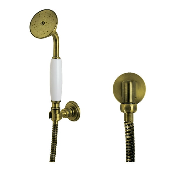 Kingston Brass KX1053SE Victorian Hand Shower Kit, Antique Brass