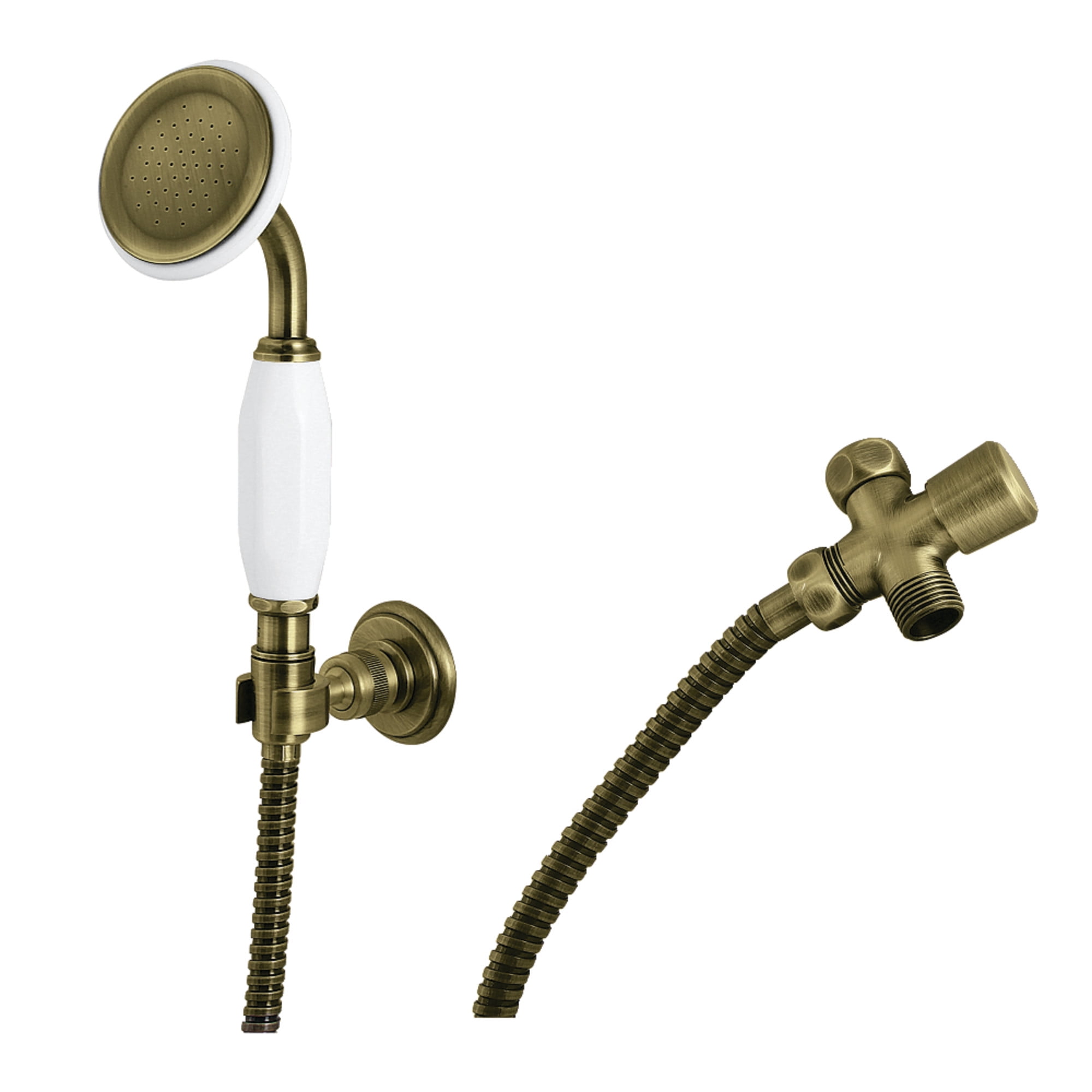 Kingston Brass KX1063SD Victorian Hand Shower Kit, Antique Brass