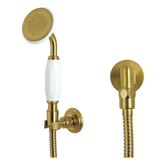 Kingston Brass KX1067SE Victorian Hand Shower Kit, Brushed Brass
