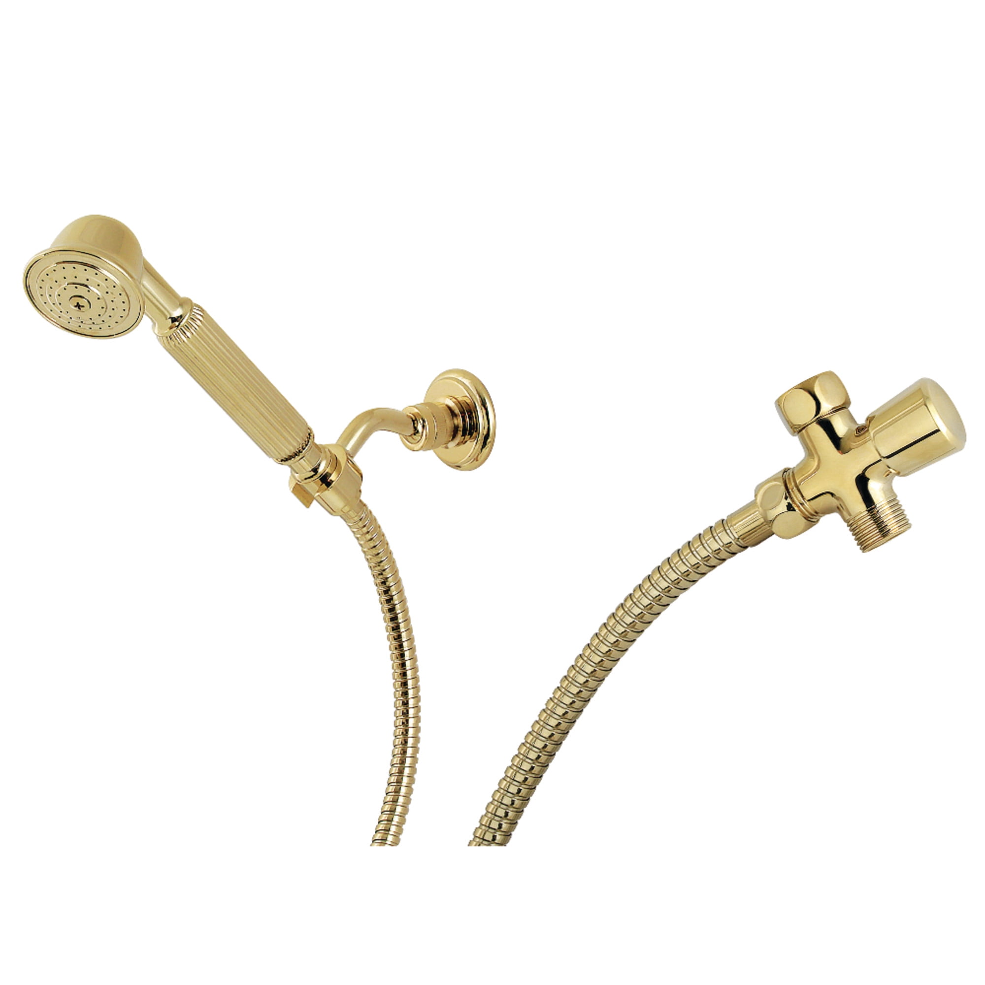 Kingston Brass KX1072BD Vintage Hand Shower Kit, Polished Brass