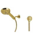 thumbnail image 1 of Kingston Brass KX1542BE Vilbosch Multi-Function Hand Shower Kit, Polished Brass, 1 of 5