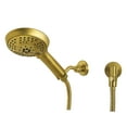 thumbnail image 1 of Kingston Brass KX1547BE Vilbosch Multi-Function Hand Shower Kit, Brushed Brass, 1 of 5
