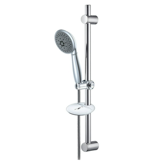 Kingston Brass KX2522SBB Shower Scape 5-Function Hand Shower with Slide Bar Kit, Polished Chrome