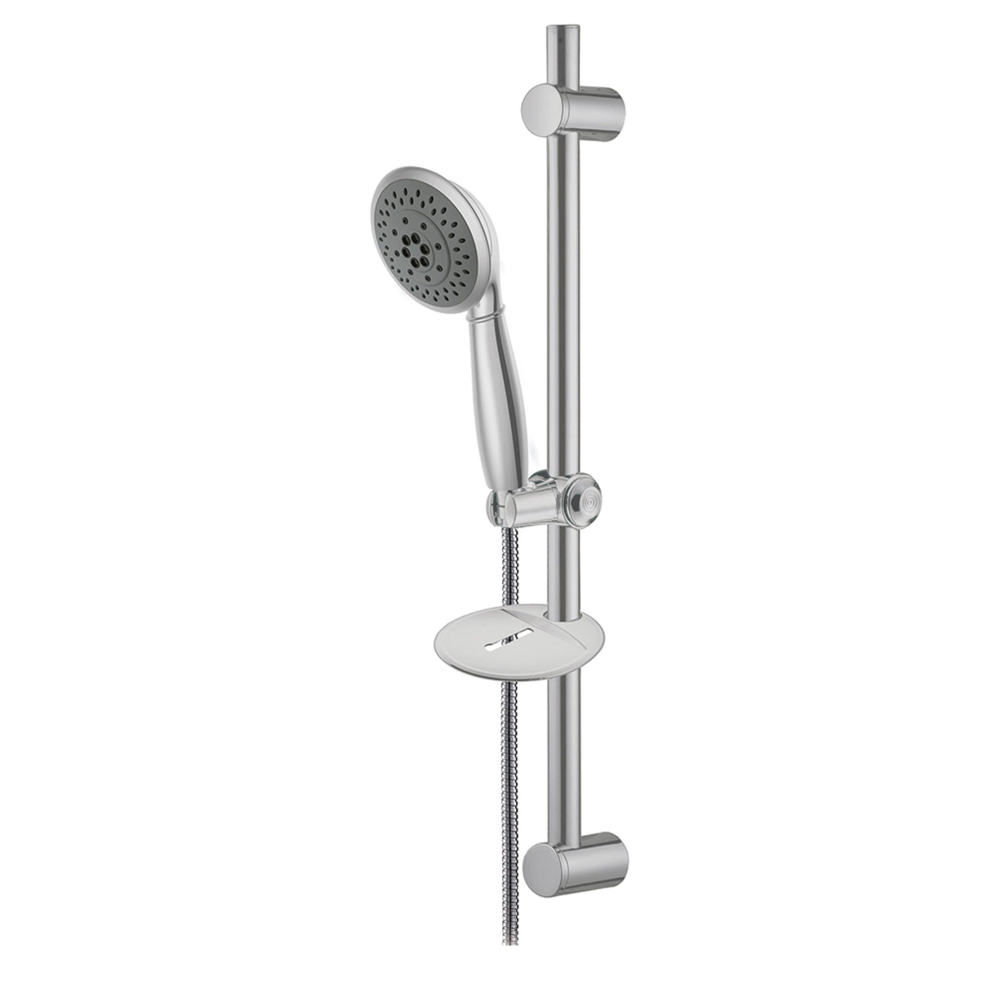 Kingston Brass KX2528SBB 5 Setting Hand Shower with Hose and Slide Bar Kit, Brushed Nickel