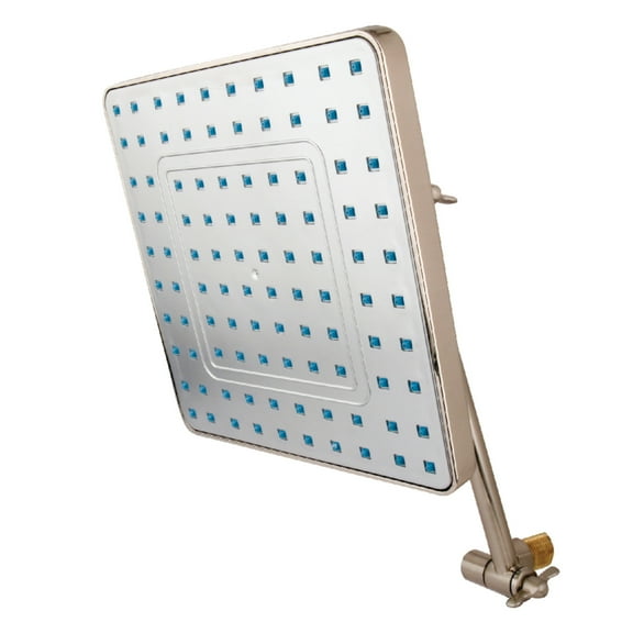 Kingston Brass KX4648K8 Fortress 8" Square Shower Head with 10" Shower Arm, Brushed Nickel