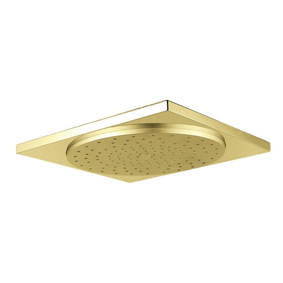 Kingston Brass KX8222 Claremont 12" Square Shower Head, Polished Brass