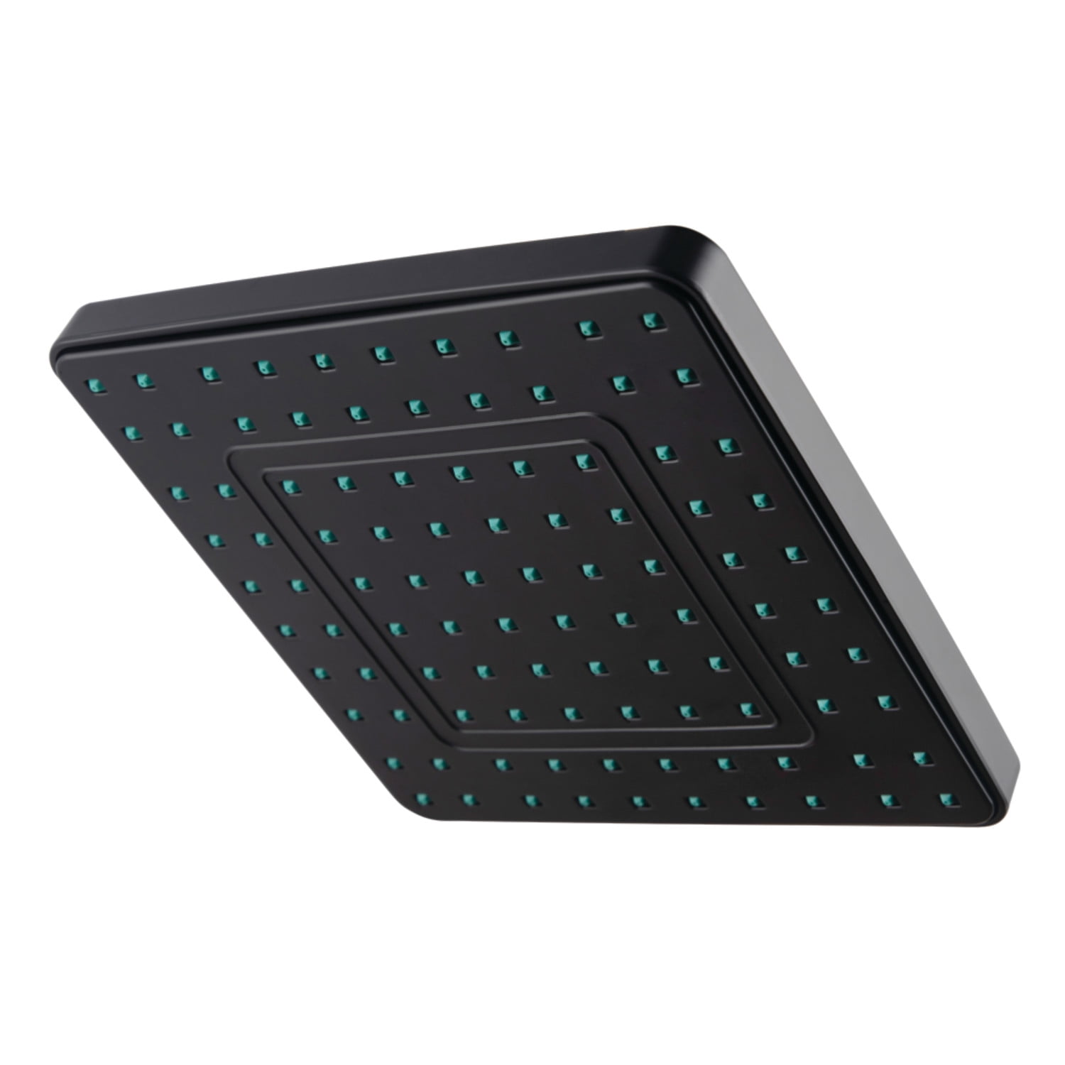 Kingston Brass KY4640 Claremont Full Spray Square Rain Shower Head, Matte Black