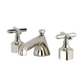 thumbnail image 1 of Kingston Brass KZ4466CHX  Widespread Bathroom Faucet with Brass Pop-Up, Polished Nickel, 1 of 4
