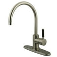 thumbnail image 1 of Gourmetier GS8718DKLLS Kaiser Single Handle Kitchen Faucet, Satin Nickel, 1 of 2