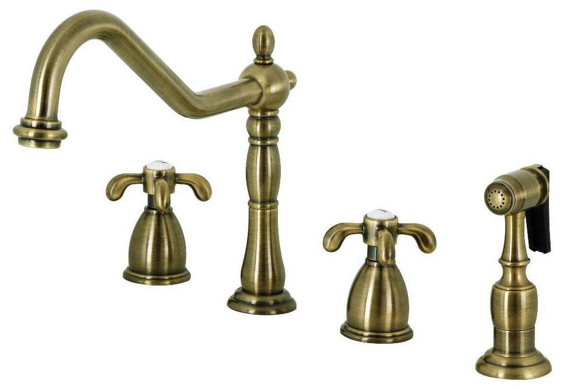 Kingston Brass Kb179.Txbs French Country 1.8 GPM Widespread Kitchen