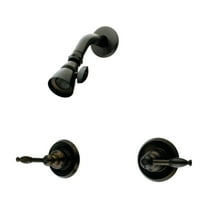 Kingston Brass KB245KLSO Knight Double-Handle Shower Faucet, Oil Rubbed Bronze