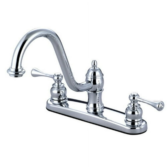 Kingston Brass KB3111BLLS 8-Inch Centerset Kitchen Faucet, Polished Chrome