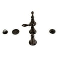 thumbnail image 1 of Kingston Brass KB325AL Victorian Three-Handle Bidet Faucet with Brass Pop-Up, Oil Rubbed Bronze, 1 of 6