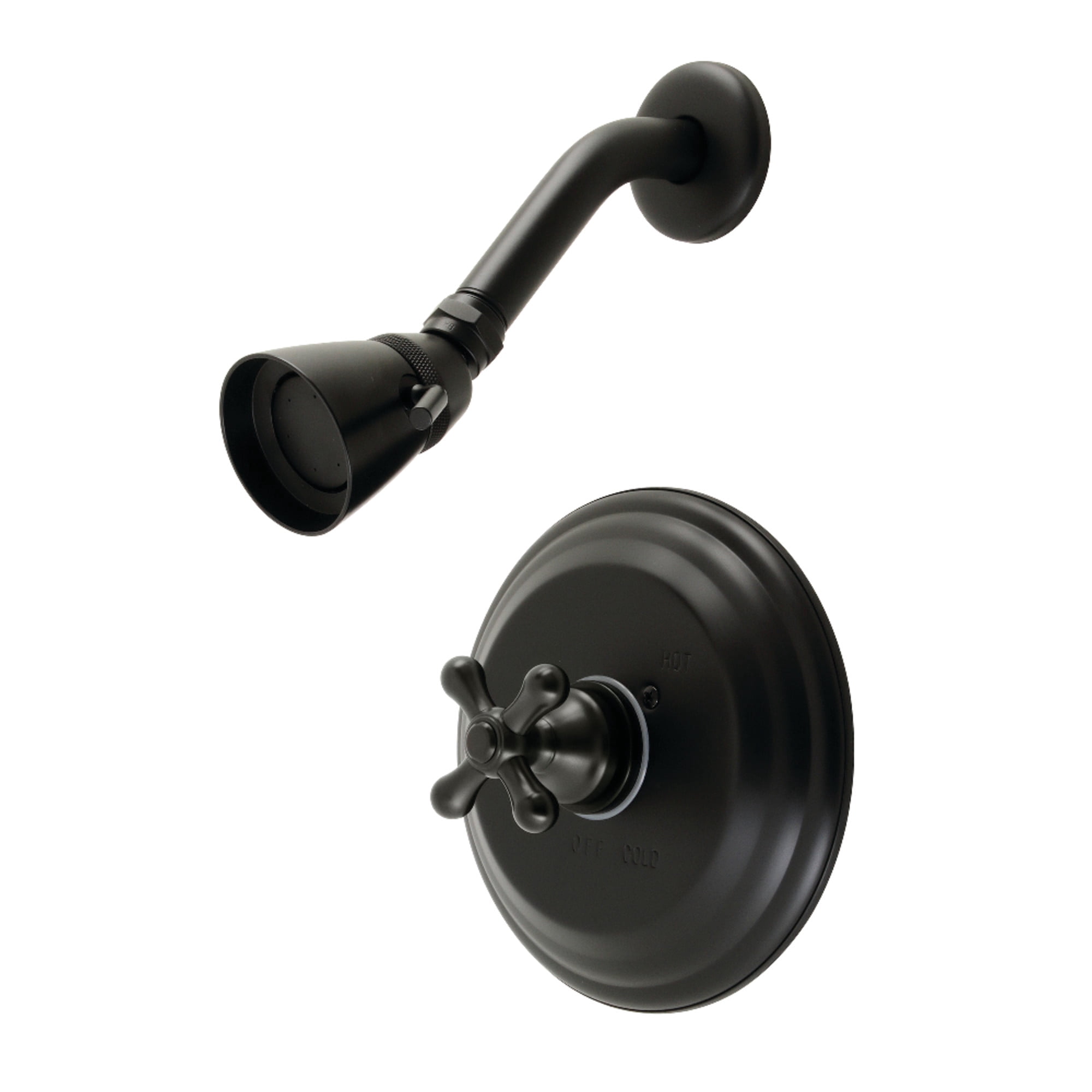 Kingston Brass KB3630AXSO Restoration Single-Handle Pressure Balanced Shower Faucet, Matte Black