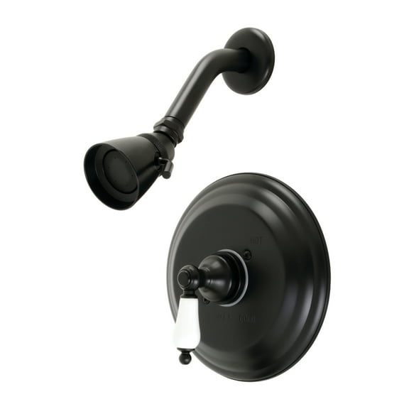 Kingston Brass KB3630PLSO Restoration Single-Handle Pressure Balanced Shower Faucet, Matte Black