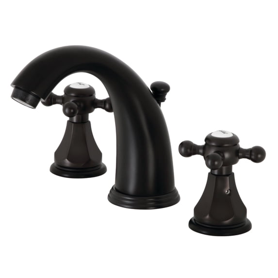 Kingston Brass KB4980BX Metropolitan Widespread Bathroom Faucet with Pop-Up Drain, Matte Black