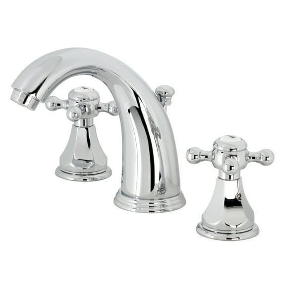 Kingston Brass KB4981BX Metropolitan Widespread Bathroom Faucet with Pop-Up Drain, Polished Chrome