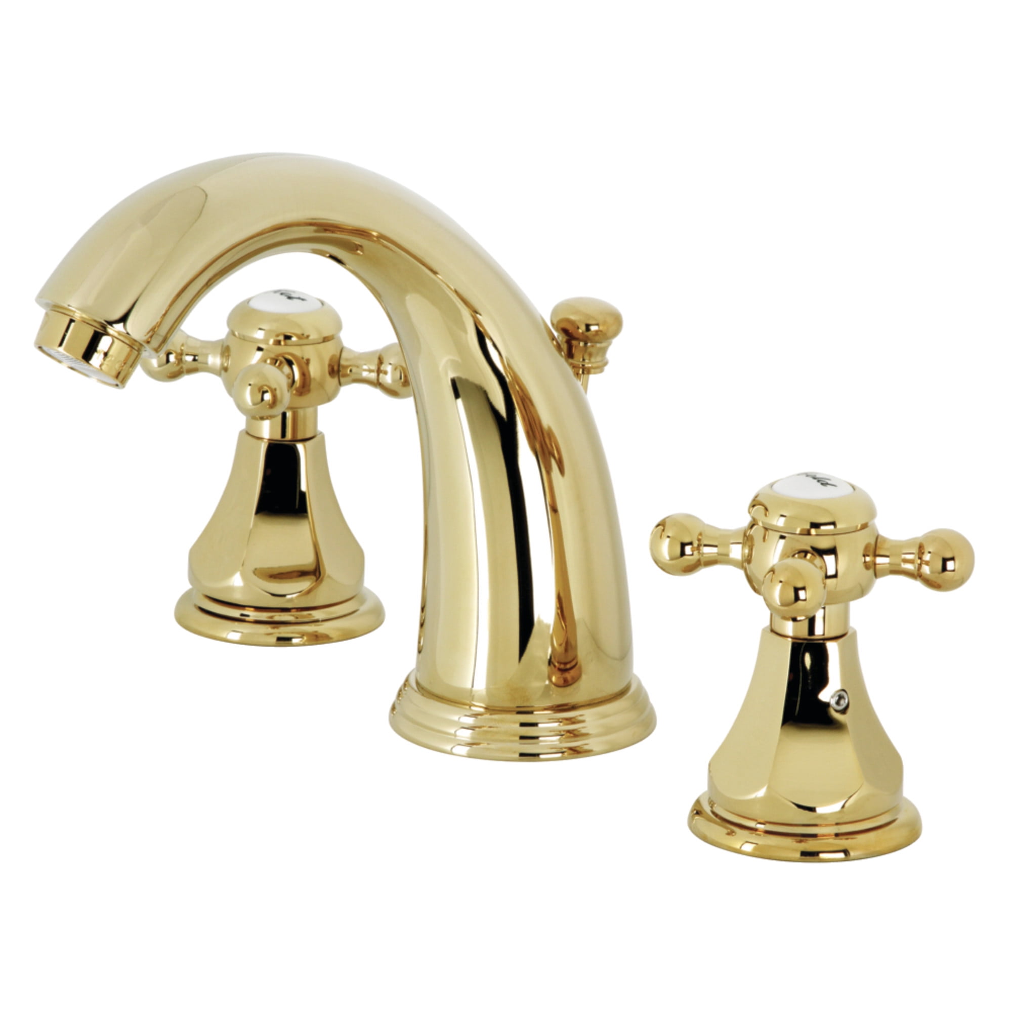 Kingston Brass KB4982BX Metropolitan Widespread Bathroom Faucet with Pop-Up Drain, Polished Brass