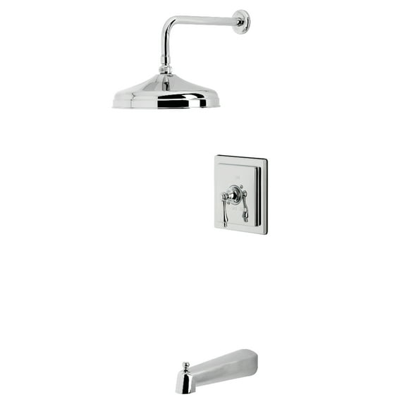 Kingston Brass KB6141AL Revival Single-Handle Pressure Balanced Tub and Shower Faucet, Polished Chrome